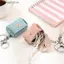 Móc khóa túi xách Mini SRVN Kawaii có da PU Hoàn hảo để lưu trữ tiền xu Phong cách thời trang sang trọng.
