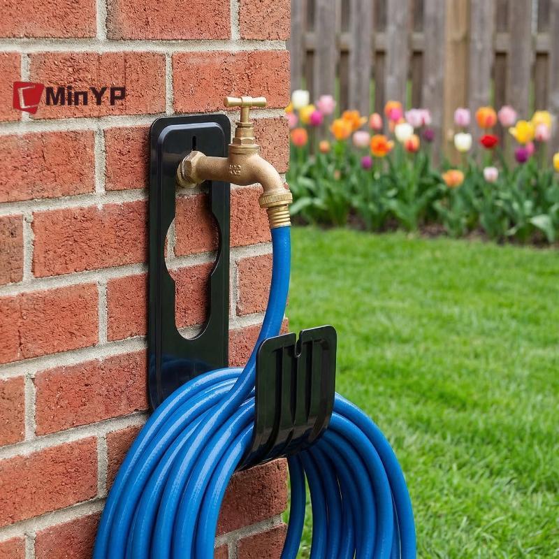 CMinYP Ống Nước Ngoài Trời Tổ Chức Treo Tường Vòi Vườn Giá Đỡ Cuộn Braet Cho Sân Tiện Lợi Lưu Trữ Vinh Quang