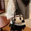 # HB # Túi đeo chéo da cổ điển có khóa sel Charm Dây đeo chéo có thể tháo rời Ví đeo vai Satchel Mini để mặc thường ngày.