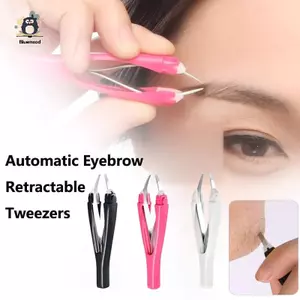 Nhíp Lông Mày Tự Động Xoay Mặt Tóc Râu Loại Bỏ Thép Không Gỉ Chống Rỉ Sét Làm Đẹp Tóc Kéo Dụng Cụ Trang Điểm Mới