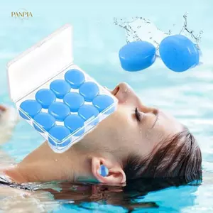 PNPIA- Nút tai ngủ bằng silicon Giảm tiếng ồn Chống ngáy Cách âm Nút tai bơi Nút tai chống thấm nước Giấc ngủ yên tĩnh cho người phụ nữ