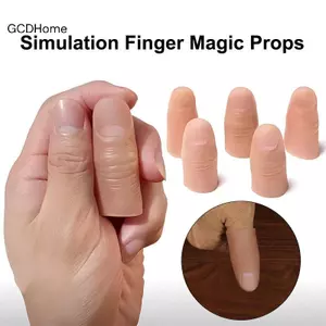 GCDHome Chân giả Ngón tay giả Mô phỏng Cots Cắt đứt Prostheses Găng tay silicon Biến mất để chơi Triy Magic Đạo cụ Prank HOT