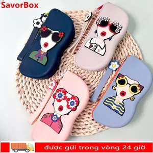 Túi đựng kính SAVORBOX, Túi đựng đồ nhỏ chống bụi đa chức năng, Ví đựng tiền xu chống nước bằng silicon