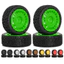 4 Bánh xe Nylon lục giác 68mm 12mm có lốp cao su cho xe RC đua trên đường 1 / 10 Tương thích với Tamiya TT02 TT01 XV01 XV02 PTG-2 LC Racing HSP 94123 Kyosho
