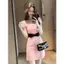 Váy đẹp phổ biến năm nay Độc đáo hào phóng cao cấp Phong cách Chanel tinh tế Váy hồng nữ mùa hè