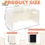 PlumHOUSE Bếp Kính Chắn Gió, 4 Đĩa Bếp Cắm Trại Kính Chắn Gió Gấp Ngoài Trời Bếp Dã Ngoại Màn Hình Gió Cho Cắm Trại Đốt, Bapai VN