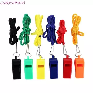 JUNYUE88US Còi Bóng Đá Nhựa Có Dây Buộc Cuộc Thi Thể Thao Cổ Vũ Bóng Đá Thể Thao Ngoài Trời Dụng Cụ Sinh Tồn