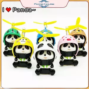 Điện Xe Tạo Kiểu Đồ Trang Trí Xe Hơi Nhỏ Màu Vàng Du Gấu Trúc Lợn Đồ Chơi Động Vật Deaor Mũ Bảo Hiểm Gió Gãy Nhỏ Du Bike Moto Lái Xe Trang Trí.