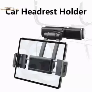 TRTR Có Thể Gập Lại Ba Ghế Tựa Đầu Máy Tính Bảng Điện Thoại Giá Đỡ Ô Tô Hỗ Trợ Có Thể Điều Chỉnh Cho Xiaomi IPhone IPad Xe Di Động Gắn VN