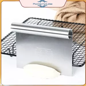 POWER Thép không gỉ Quy mô Dụng cụ cạo bánh DIY Bột bánh ngọt Thìa Buttercream Edge Smoother Dụng cụ trang trí bánh Phụ kiện làm bánh.