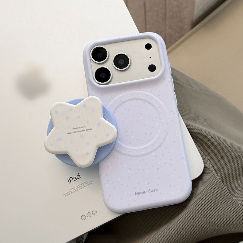 Ốp điện thoại hình ngôi sao màu tím iPhone17promax Apple161514Từ tính131211Phim Dễ Thương