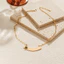 Vòng cổ mặt cười đính Zircon – Trang sức mặt dây chuyền thanh cong mạ vàng dành cho nữ
