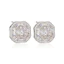 Hoa Zircon Viền Ánh Sáng Sang Trọng Bông Tai Dài Thanh Lịch