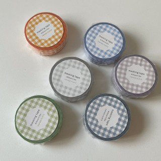Cuộn 10m washi tape caro Papier Platz Vol.2