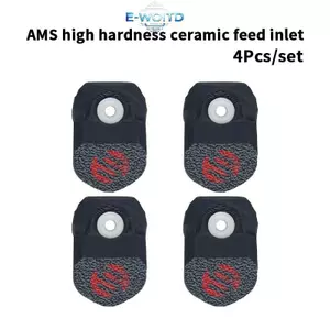 E-WOITD 4 Cái Cho Bambu AMS Guard Đầu Vào Gốm Bền Bảo Vệ Vòng 3d Bộ Phận Máy In Cho Bambu A1 / P1 / X1 / H2D / AMS E-WOITD