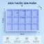 Khay đá silicon 15 ô có nắp – khuôn làm đá viên mềm dẻo dễ lấy đá