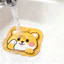 Vỏ thoát nước sàn silicon Shiba Inu dễ thương mới - Thảm chặn vòi hoa sen chống thấm nước và chống mùi cho phòng tắm Nhà bếp
