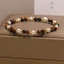 Vòng tay ngọc trai mắt hổ Maillard dành cho nữ - Mắt hổ + Ngọc trai + Hạt vàng - Fortune Luck Niche Luxury - Bestie Daily Wear