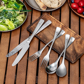 Boundless Voyage Titan Flatware Dụng Cụ Di Động Nĩa Thìa Bộ Dao Cho Du Lịch Ngoài Trời Nhà Cắm Trại Ti1055A