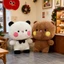 35cm Biểu Hiện Gấu Trúc Bubu Và Yier Sang Trọng Đồ Chơi BUBU DUDU Hình Gối Ngủ Sang Trọng Búp Bê Cặp Đôi Quà Tặng