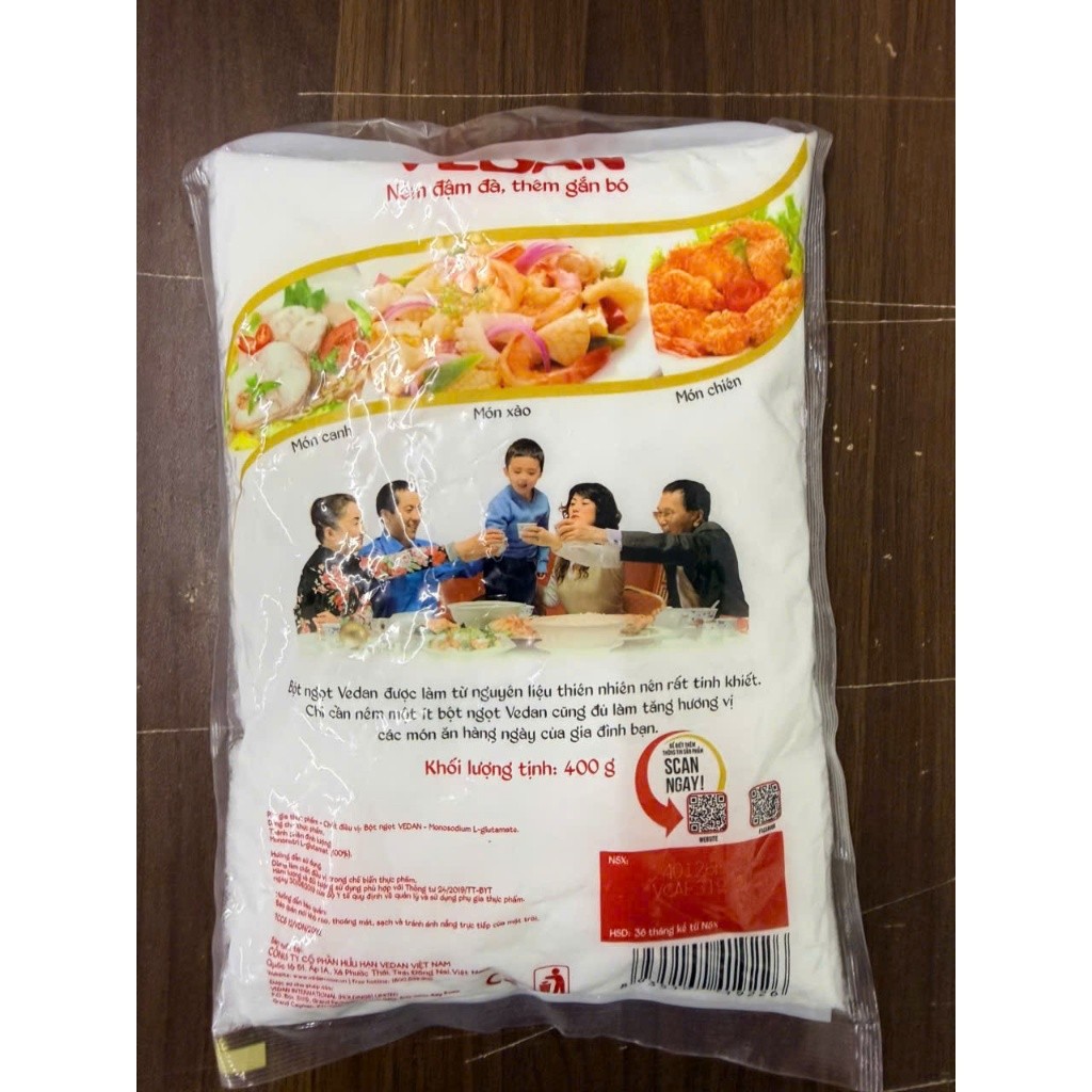 Bột ngọt hạt nhỏ Vedan gói 400g