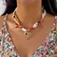 AqToCna Phong Cách Bohemian Satin Khăn Nelace Vintage Hoa Trái Tim Nơ Anh Đào Quyến Rũ Khăn Mặt Dây Chuyền Thời Trang Nữ Trang Sức Phụ Kiện AqToCna