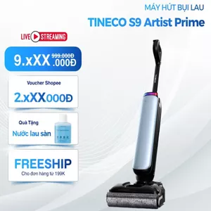 Tineco Floor One S9 Artist Prime - Lực Hút 22000Pa, Máy Hút Bụi Lau Sàn Chống Rối
