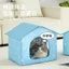 Bán Nati Igloo Mùa Hè Mèo Làm Mát Tiện Dụng Dụng Cụ Di Động Mèo Litter Mát Có Thể Gập Lại Hoàn Toàn Bao Quanh Bốn Mùa Đa Năng