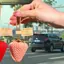 SRVN Thực Tế Trái Cây Dâu Móc Khóa Cho Chìa Khóa Ô Tô Sang Trọng Túi Mặt Dây Chuyền Món Quà Độc Đáo Cho Nữ Thanh Thiếu Niên Học Sinh.