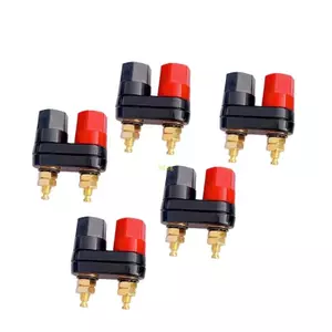 Btsg 5 Cái Chuối Phích Cắm Cặp Đôi Khuếch Đại Thiết Bị Đầu Cuối Khối Ràng Buộc Bài Chuối Loa Cắm Khối Thiết Bị Đầu Cuối Đen Đỏ Kết Nối