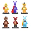 PS1 6 Chiếc Năm Đêm Tại Freddy 's Bonnie Freddy Fazbear Chica Nhân Vật Hành Động Khối Xây Dựng Đồ Chơi Mô Hình SP1