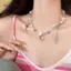 AqToCna Y2K Kẹo Nelace Nữ Cô Gái Ngọt Ngào Dễ Thương Choker Nhiều Màu Sắc Dệt Tay Đính Hạt Ngắn Clavicl Dây Xích AqToCna