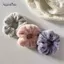 AqToCna Mùa Đông Ấm Áp Tóc Mềm Scrunchies Nữ Cô Gái Dễ Thương Sang Trọng Co Giãn Tóc Nhiều Màu Dây Cao Su AqToCna