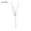 AqToCna Thời Trang sel Dây Xích Khóa Pin Nelace Cho Nữ Cô Gái Choker Trang Sức Cấu Hình Thấp Thiết Kế Sang Trọng Xương Đòn Dây Xích Nelace AqToCna