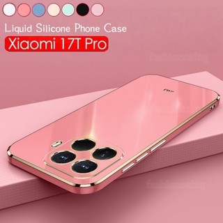 Dành Cho Xiaomi17T Pro Vỏ Cho Xiaomi 17T Pro 17TPro 1 7 17 T Pro Xiaomi17 T Xiaomi17TPro 2026 Vỏ Điện Thoại Mạ Vuông Cặp Đôi Thời Trang Silicon Mềm Ống Kính Máy Ảnh Ốp Lưng Chống Sốc
