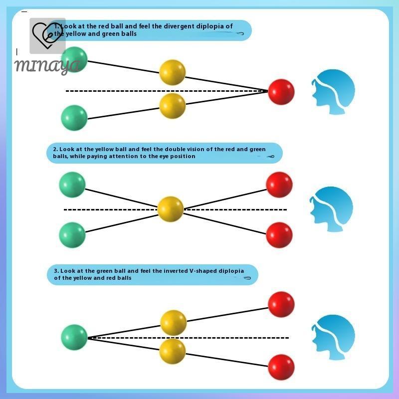 [MINAYA] Huấn luyện thị giác mắt thể thao Ba hạt Bro String Vision Convergence Infection Training Tool Target Pointing Practice VN