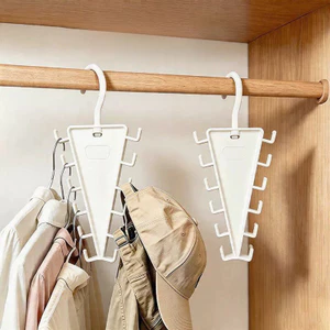 Mới Trắng Hình Chữ V Hai Mặt Móc Treo Nhiều Móc Tủ Quần Áo Tổ Chức Cho Mũ Thắt Lưng Khăn Quàng Túi Và Phụ Kiện Tiết Kiệm Không Gian Lưu Trữ