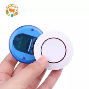 CANAMEK 6V 433Mhz Điều khiển từ xa không dây 1 nút Công tắc điều khiển từ xa tròn Cảm thấy tự do để dán EV1527 Chip Loại học tập CSF