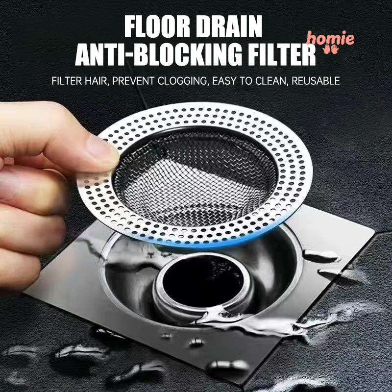 ✨Homie✨Nắp bịt cống thoát sàn nhà tắm bằng lưới inox thoát nhanh, chặn tóc, lọc rác, chống tắc hiệu quả
