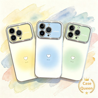 Ốp Lưng Tương Thích Cho iPhone 17 11 16 13 15 14 12 Pro Max 17 Air X XR XS Max 7 8 Plus SE 2022 Tươi Sáng Tạo Gradient Trái Tim 6D Cửa Sổ Lớn