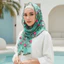 WEETW Boho Sheer Khăn choàng, Khăn choàng thêu hoa phong cách dân tộc mờ, Lưới đánh cắp thoáng khí Thân thiện với da Mùa hè đầy màu sắc Hijab Trang phục hàng ngày