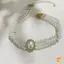Pháp Retro Hương Thơm Nhỏ Ngọc Trai Ba Lớp Nelace Flash Kim Cương Ngọc Trai Váy Cưới Xương Đòn Dây Xích Dành Cho Nữ Ne Mới