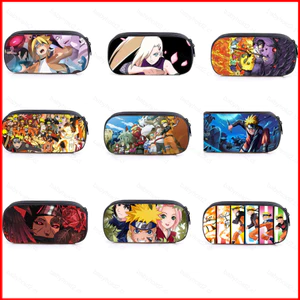 BH2 Naruto Haruno Sasuke Anime Hộp Đựng Bút Chì Túi Văn Phòng Phẩm Dung Tích Lớn In Dây Kéo Học Sinh Dễ Thương Lưu Trữ B
