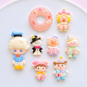 Set Charm Phao Bơi Hồng Cherry Vịt Bé Gấu Phù Thủy Mèo Pastel Siêu Cute Gắn Dép ✨🍒🏖️