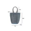 Túi xách dệt PVC PYCOU, Túi Tote giỏ rau củ mở chống thấm nước, Túi đi biển đa năng dung tích lớn Túi đi biển đi biển du lịch hàng ngày Sử dụng