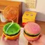Sáng Tạo Burger Đa Năng Quạt Cầm Tay Di Động Văn Phòng Sinh Viên Sạc USB Im Lặng Quạt Nhỏ Quà Tặng Sinh Nhật