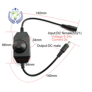 FGLW 5v12v LED Lời hứa trực tuyến Núm điều khiển độ sáng LED Bộ điều chỉnh độ sáng Bán hàng trực tiếp