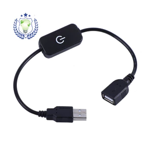 AZY8 Trắng Đen USB Cáp Cảm Ứng Vô Cấp Làm Mờ USB Chuyển Đổi Cáp LED Cảm Ứng Dimmer Đèn Bàn dc Dây Nguồn
