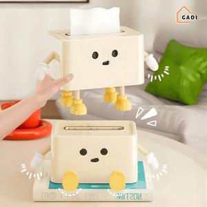 Hộp Đựng Giấy Ăn Hoạt Hình Để Bàn, Hộp Đựng Khăn Giấy Dễ Thương Trang Trí Phòng Khách, Bàn Học