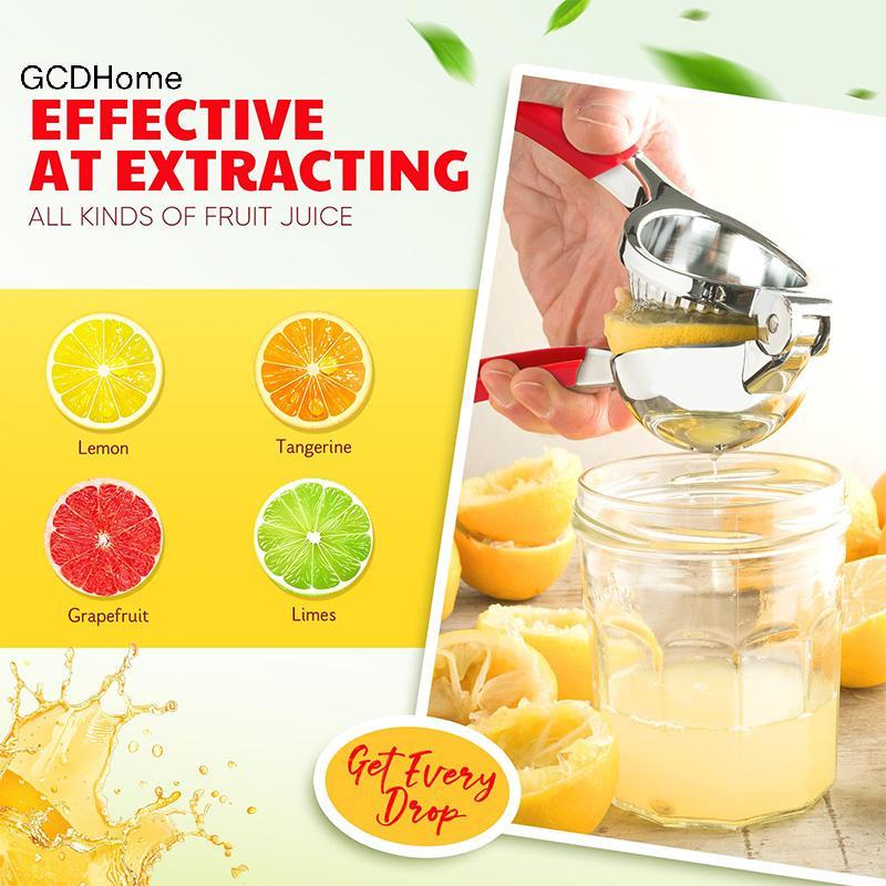 GCDHome Máy ép chanh, cam quýt cực lớn bằng thép không gỉ, ép tay hạng nặng HOT
